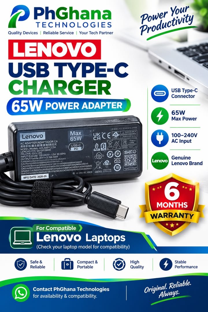ORIGINAL LENOVO USB TYPE-C CHARGER